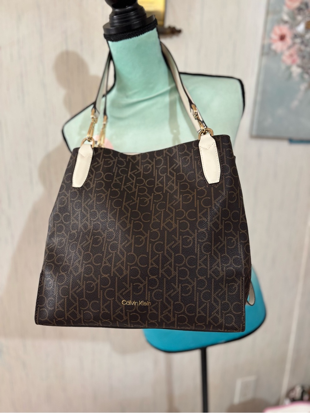 Calvin Klein Brown Monogram Bag